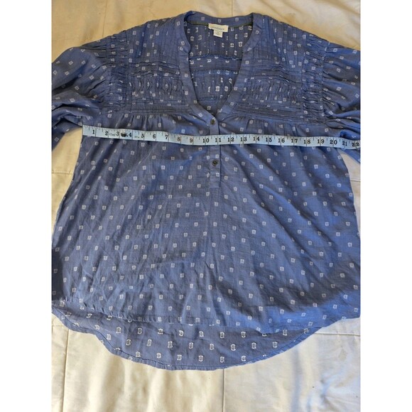 SUNDANCE Womens Size Small Top Blue Tunic Shirt - Picture 7 of 9
